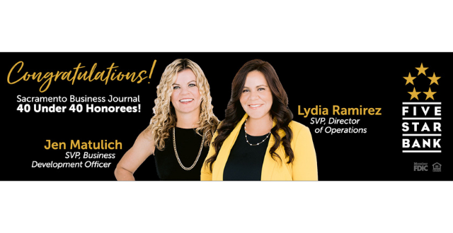 Billboard congratulating Jen Matulich and Lydia Ramirez for being named 40 Under 40 honorees