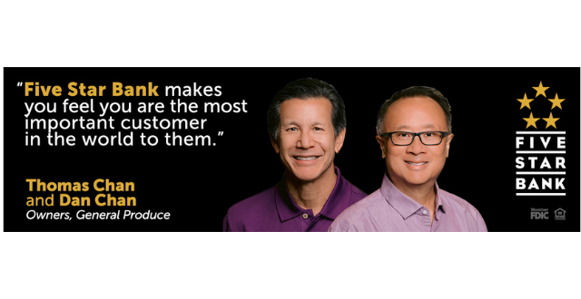 Billboard featuring Tom and Dan Chan, Owners of General Produce