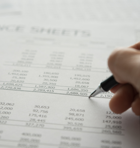 Image of receivables spreadsheet.