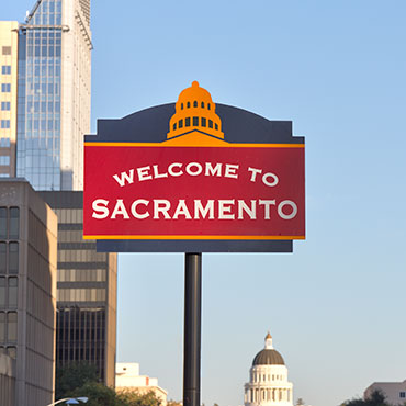 Welcome to Sacramento sign