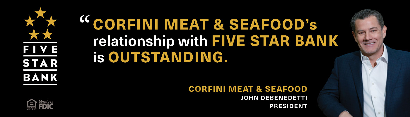 Corfini Meat & Seafood billboard